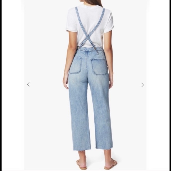 Joe’s Jeans New w Tag Wide Leg Denim Bib Overalls Captivate Wash XS - Picture 9 of 15